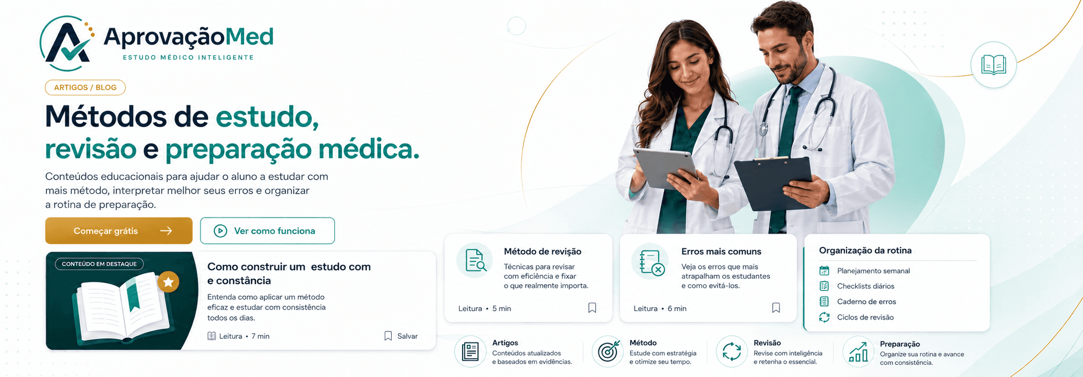 AprovaçãoMed — métodos de estudo, revisão e preparação médica.